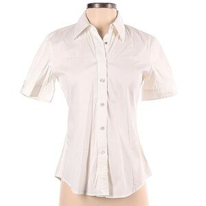 Theory Adele Precise White Button Down Size Small